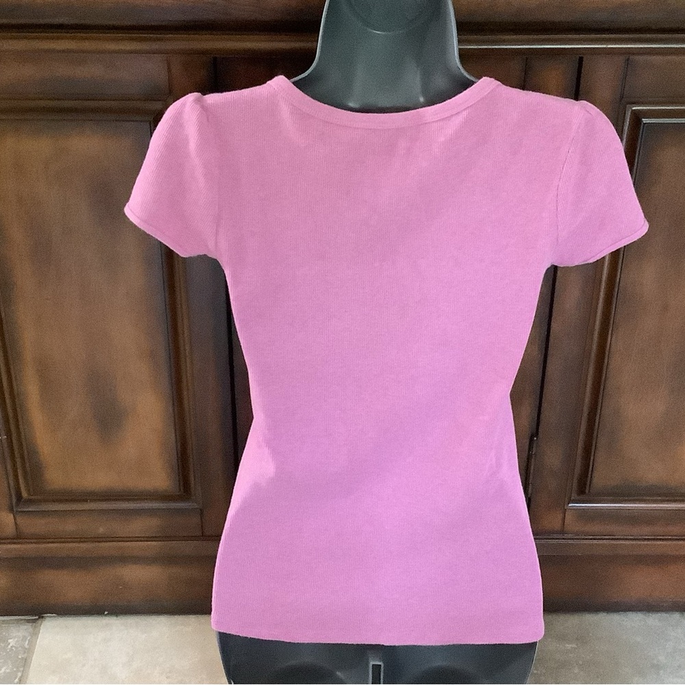 Victoria’s Secret top. Unique “u” neckline. Sz. S in a dusty pink - Picture 5 of 8